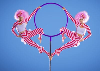 3 CirqueDaPurr Lollipop Hoop Red White Candy girls