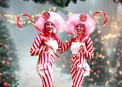 candy cane stilts